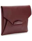 Givenchy Antigona Leather Envelope Clutch - Lyst