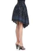 Donna Karan New York Printed Pointed Scarf Skirt - Lyst