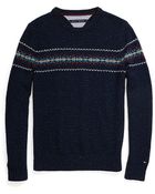 Tommy Hilfiger Fairisle Crew Neck Sweater - Lyst