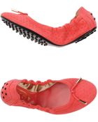 Tod's Ballet Flats - Lyst