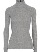 T By Alexander Wang Ribbed-Knit Turtleneck Sweater - Lyst
