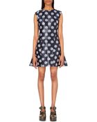 Kenzo Fit-and-flare Polka-dot Dress - Lyst