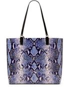Diane von Furstenberg Heritage Print Leather Ready To Go Tote - Lyst