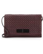 Elliott Lucca Studded Woven Leather Bag - Lyst