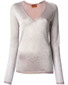Missoni V-neck Sweater - Lyst