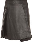 3.1 Phillip Lim Leather Flare Skirt - Lyst