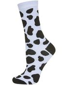 Topshop Cow Print Ankle Socks - Lyst