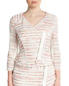 W118 By Walter Baker Bambi Striped Textured Jacket - Lyst
