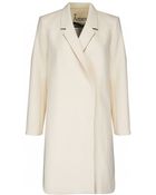 Noё Six Ames Plain White Oversized Dode Coat - Lyst