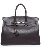 Hermès Pre-Owned Brown Gulliver Birkin 35Cm Bag - Lyst