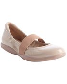 Prada Beige Patent Leather Strap Detail Ballet Flats - Lyst