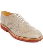 Church's Dowtown Smooth Off-White Leather Brogues - Lyst