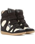 Isabel Marant Bekett Suede Wedge Sneaker - Lyst
