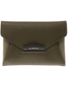 Givenchy Antigona Leather Envelope Clutch - Lyst