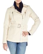 Kenneth Cole Asymmetrical Quilted Trench Coat - Lyst
