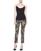 Donna Karan New York Side Zip Slim Pants - Lyst
