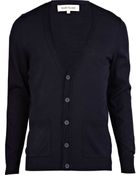 River Island Navy Blue V Neck Cardigan - Lyst