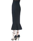 Oscar de la Renta Midi Skirt With Peplum Flare - Lyst