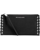 Michael Kors Hippie Large Suede Clutch - Lyst