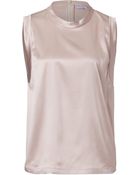 Brunello Cucinelli Stretch Silk Shell - Lyst