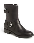 Enzo Angiolini Semia Leather Moto Boots - Lyst