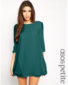 Asos Exclusive Bow Sleeve Shift Dress - Lyst