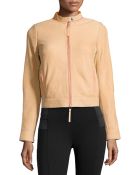 L.a.m.b. Leather Contrast-Trim Jacket - Lyst