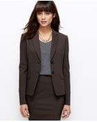 Ann Taylor Tropical Wool Two Button Jacket - Lyst