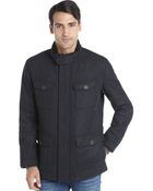 Marc New York Charcoal Twill Wool Removable Lining 4 Pocket 'Travis' Coat - Lyst