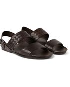 Bottega Veneta Intrecciato Multi-Strap Leather Sandals - Lyst