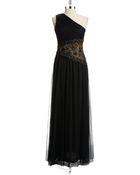 Tadashi Shoji One Shoulder Gown - Lyst
