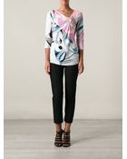 Emilio Pucci Abstract Print Blouse - Lyst
