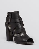 Pour La Victoire Open Toe Booties - Estel High Heel - Lyst