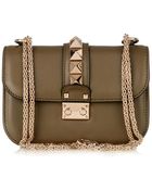 Valentino Glam Lock Small Leather Shoulder Bag - Lyst