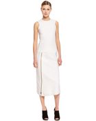 Donna Karan New York Sleeveless Zip Detailed Dress - Lyst
