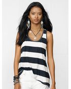 Denim & Supply Ralph Lauren Striped Cotton Tank - Lyst