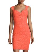 Laundry By Shelli Segal Sleeveless Floral-Lace Dress - Lyst