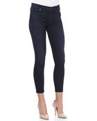 7 For All Mankind Midrise Cropped Skinny Jeans - Lyst