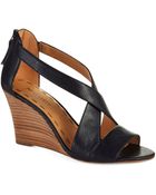 Nine West Fichel Strappy Wedge Sandals - Lyst