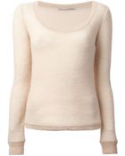 Ermanno Scervino Crew Neck Sweater - Lyst