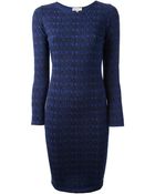 Lulu & Co Text Print Bodycon Dress - Lyst
