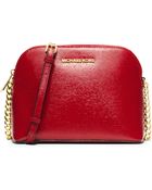 Michael Kors Michael Jet Set Travel Large Dome Crossbody - Lyst