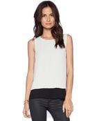 BCBGeneration Sheer Layer Top - Lyst