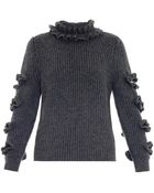 Christopher Kane Ruffled Cashmere Sweater - Lyst