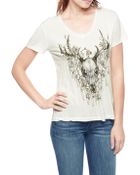 True Religion Antlers Relaxed Womens T-Shirt - Lyst