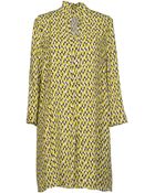Gold Case Short Dress - Lyst