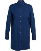 Acne Studios Longline Denim Shirt - Lyst