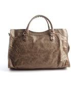 Balenciaga Smoke Grey Leather 'Giant 12 Silver City' Bag - Lyst