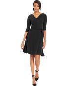Tahari Asl By Asl Knotfront Belted Dress - Lyst