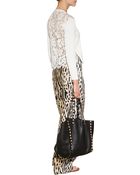 Valentino Leather Gryphon Tote With Studded Trim - Lyst